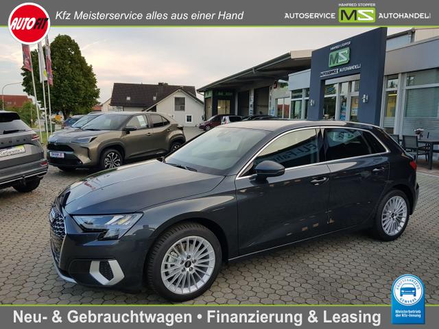 Audi A3 Sportback - 35 TFSI advanced Mild-Hybrid 110 kW-MMI NAVIGATION-VIRTUAL COCKPIT-PARKLENKASSISTENT-SITZHEIZUNG-2 ZONEN KLIMAAUTOMATIK-PHONE BOX-DAB RADIO-LED-METALLIC -SOFORT VERFÜGBAR!