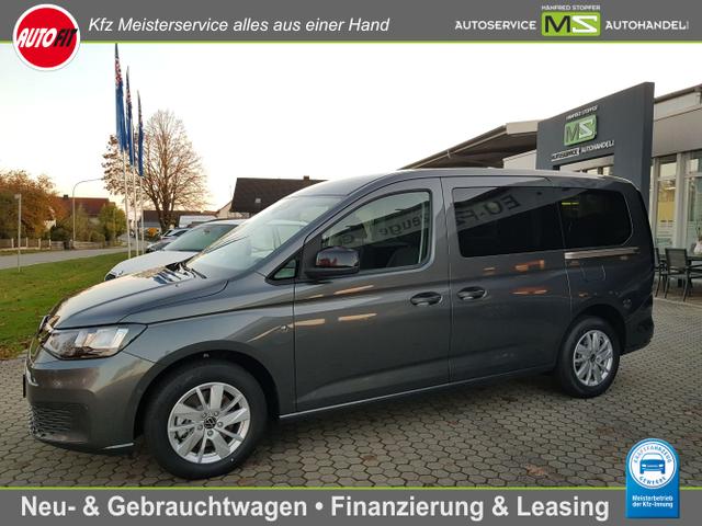 Volkswagen Caddy - Maxi 1.5 TSI 84KW 7-GANG DSG AUTOMATIK ! 7-SITZER + LANGER RADSTAND! KLIMAAUTOMATIK-ANHÄNGERKUPPLUNG-TEMPOMAT+ACC-SITZHEIZUNG-PDC VORNE+HINTEN-KAMERA-APP CONNECT - SOFORT VERFÜGBAR