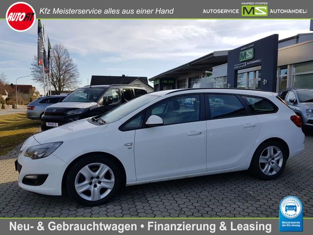 Gebrauchtfahrzeug Opel Astra Sports Tourer - J 1.7 CDTI Energy ecoFlex KOMBI KLIMAAUTOMATIK 2-ZONEN AHK ABNEHMBAR SITZHEIZUNG TEMPOMAT LEDERLENKRAD LENKRADHEIZUNG PDC LICHT PAKET