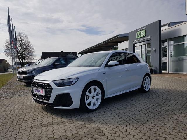 Audi A1 Sportback - 25 1.0 TFSI S-line + 7,5x18 ALU 7-Speichen Wei&szlig; MMI Navigation Plus Infotainment-Paket-Plus Sportsitze Optik-Paket schwarz Tempomat PDC vorne / hinten Sitzheizung LED Scheinwerfer Fernlichtassistent