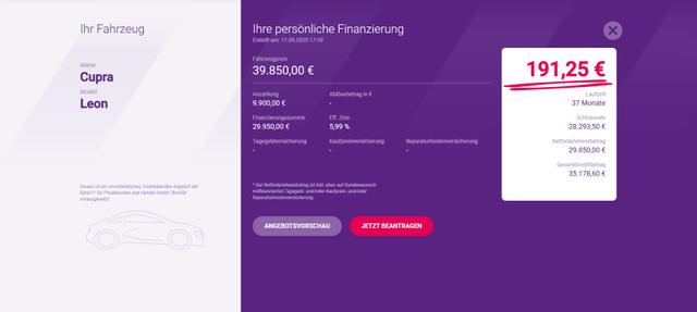 Cupra Leon BESTELLFAHRZEUG / FREI KONFIGURIERBAR 