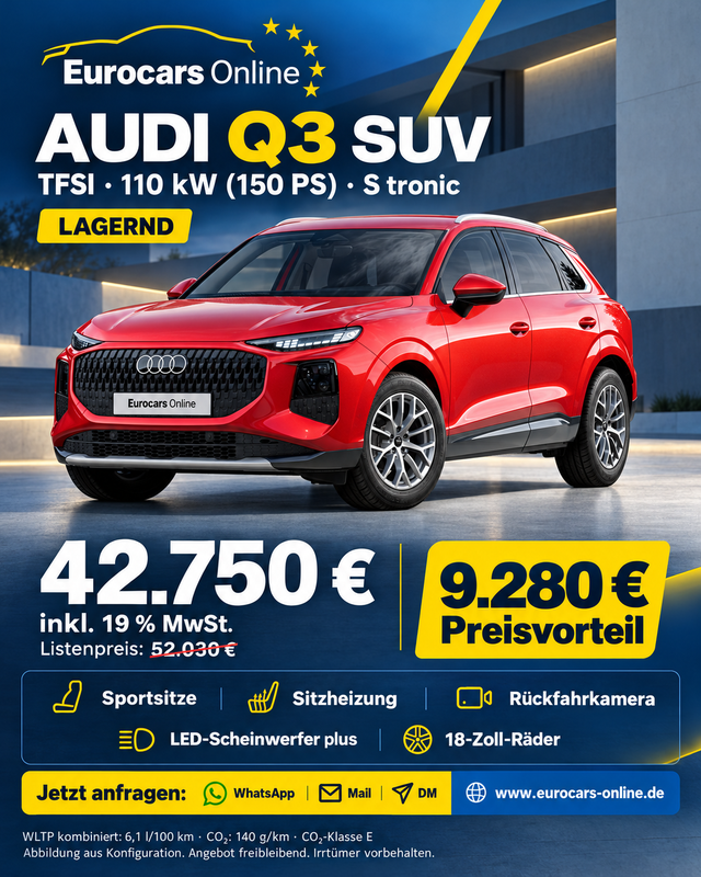 Audi Q3 - Basis *LAGERND*