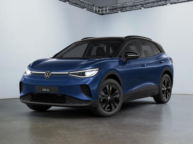 Volkswagen ID.4 - Style Edition 77 kWh 286PS/ 210kW 2027 +AHKschwenkbar +19"BergenSchwarz +SchwarzeSpiegelkappen +Dachleiste/C-S&auml;ulenSchwarz +DachrelingSchwarz +SchwarzesModellEmblem +PanoramaGlasdach +IQ.Light +360&deg;AreaView +ACC +TravelAssist +ParkAssistPro +ErgoActive +Massage