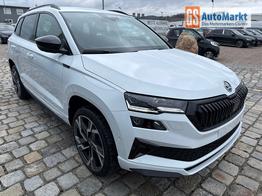 Skoda Karoq Sportline 1,5 TSI 150 PS DSG -5 Jahre Garantie-Navi-4x Sitzheizung-Canton Sound-Anh&auml;ngerkupplung-LED-Matrix-AppleCarPlay-Android-Auto-ACC-Kessy-2-Zonen-Klimaautomatik-19''Alu-Sofort 