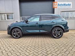 Nissan Qashqai 1.3 DIG-T MHEV 158 PS X-Tronic Tekna Voll-Leder Klimaautomatik PanoGlasdach Sitzheizung Lenkradheizung Navi Head-Up Display elektr. Heckklappe ACC PDC v+h 360&deg;Kamera DAB Bluetooth Touchscreen Apple CarPlay Android Auto 19"LM 