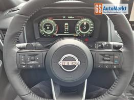 Nissan Qashqai 1.3 DIG-T MHEV 158 PS X-Tronic Tekna Voll-Leder Klimaautomatik PanoGlasdach Sitzheizung Lenkradheizung Navi Head-Up Display elektr. Heckklappe ACC PDC v+h 360&deg;Kamera DAB Bluetooth Touchscreen Apple CarPlay Android Auto 19"LM 