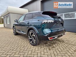 Nissan Qashqai 1.3 DIG-T MHEV 158 PS X-Tronic Tekna Premium Paket 20"LM Teil-Leder PanoGlasdach Klimaautomatik Sitzheizung Lenkradheizung Navi Head-Up Display elektr. Heckklappe ACC PDC v+h 360&deg;Kamera DAB Bluetooth Touchscreen Apple CarPlay Android Auto 