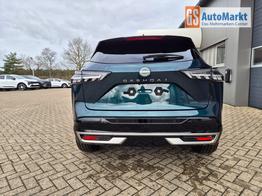 Nissan Qashqai 1.3 DIG-T MHEV 158 PS X-Tronic Tekna Premium Paket 20"LM Teil-Leder PanoGlasdach Klimaautomatik Sitzheizung Lenkradheizung Navi Head-Up Display elektr. Heckklappe ACC PDC v+h 360&deg;Kamera DAB Bluetooth Touchscreen Apple CarPlay Android Auto 