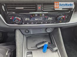 Nissan Qashqai 1.3 DIG-T MHEV 158 PS X-Tronic Tekna Premium Paket 20"LM Teil-Leder PanoGlasdach Klimaautomatik Sitzheizung Lenkradheizung Navi Head-Up Display elektr. Heckklappe ACC PDC v+h 360&deg;Kamera DAB Bluetooth Touchscreen Apple CarPlay Android Auto 