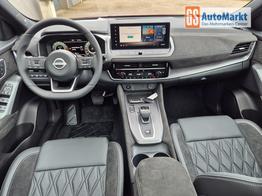 Nissan Qashqai 1.3 DIG-T MHEV 158 PS X-Tronic Tekna Premium Paket 20"LM Teil-Leder PanoGlasdach Klimaautomatik Sitzheizung Lenkradheizung Navi Head-Up Display elektr. Heckklappe ACC PDC v+h 360&deg;Kamera DAB Bluetooth Touchscreen Apple CarPlay Android Auto 