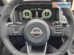 Nissan Qashqai 1.3 DIG-T MHEV 158 PS X-Tronic N-Connecta Teil-Leder PanoGlasdach Klimaautomatik Sitzheizung Lenkradheizung Navi ACC PDC v+h 360&deg;Kamera DAB Bluetooth Touchscreen Apple CarPlay Android Auto 18"LM 