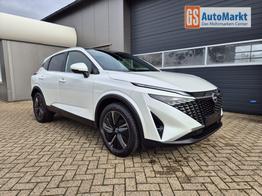 Nissan Qashqai 1.3 DIG-T MHEV 140PS Tekna Voll-Leder Klimaautomatik PanoGlasdach Sitzheizung Lenkradheizung Navi Head-Up Display elektr. Heckklappe ACC PDC v+h 360&deg;Kamera DAB Bluetooth Touchscreen Apple CarPlay Android Auto 19"LM 