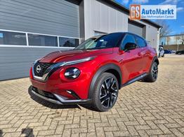 Nissan Juke 1.0 DIG-T 114PS N-Design Automatik Teil-Leder Klimaautomatik Sitzheizung Lenkradheizung PDC v+h R&uuml;ckf.Kamera Navi 19"LM Bluetooth Touchscreen Apple CarPlay Android Auto 