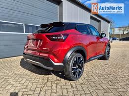 Nissan Juke 1.0 DIG-T 114PS N-Design Automatik Teil-Leder Klimaautomatik Sitzheizung Lenkradheizung PDC v+h R&uuml;ckf.Kamera Navi 19"LM Bluetooth Touchscreen Apple CarPlay Android Auto 