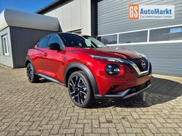 Nissan Juke 1.0 DIG-T 114PS N-Design Automatik Teil-Leder Klimaautomatik Sitzheizung Lenkradheizung PDC v+h R&uuml;ckf.Kamera Navi 19"LM Bluetooth Touchscreen Apple CarPlay Android Auto 