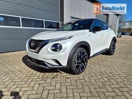 Nissan Juke 1.0 DIG-T 114PS N-Design Automatik Teil-Leder Klimaautomatik Sitzheizung Lenkradheizung PDC v+h R&uuml;ckf.Kamera Navi 19"LM Bluetooth Touchscreen Apple CarPlay Android Auto 