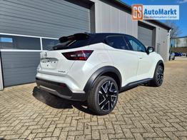 Nissan Juke 1.0 DIG-T 114PS N-Design Automatik Teil-Leder Klimaautomatik Sitzheizung Lenkradheizung PDC v+h R&uuml;ckf.Kamera Navi 19"LM Bluetooth Touchscreen Apple CarPlay Android Auto 