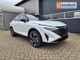 Nissan Qashqai 1.3 DIG-T MHEV 158 PS X-Tronic Tekna Premium Paket 20"LM Teil-Leder PanoGlasdach Klimaautomatik Sitzheizung Lenkradheizung Navi Head-Up Display elektr. Heckklappe ACC PDC v+h 360&deg;Kamera DAB Bluetooth Touchscreen Apple CarPlay Android Auto 