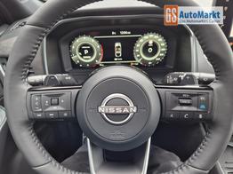 Nissan Qashqai 1.3 DIG-T MHEV 158 PS X-Tronic Tekna Premium Paket 20"LM Teil-Leder PanoGlasdach Klimaautomatik Sitzheizung Lenkradheizung Navi Head-Up Display elektr. Heckklappe ACC PDC v+h 360&deg;Kamera DAB Bluetooth Touchscreen Apple CarPlay Android Auto 