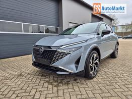 Nissan Qashqai 1.3 DIG-T MHEV 158 PS X-Tronic Tekna Premium Paket 20"LM Teil-Leder PanoGlasdach Klimaautomatik Sitzheizung Lenkradheizung Navi Head-Up Display elektr. Heckklappe ACC PDC v+h 360&deg;Kamera DAB Bluetooth Touchscreen Apple CarPlay Android Auto 