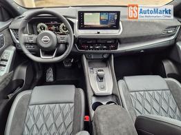 Nissan Qashqai 1.3 DIG-T MHEV 158 PS X-Tronic Tekna Premium Paket 20"LM Teil-Leder PanoGlasdach Klimaautomatik Sitzheizung Lenkradheizung Navi Head-Up Display elektr. Heckklappe ACC PDC v+h 360&deg;Kamera DAB Bluetooth Touchscreen Apple CarPlay Android Auto 