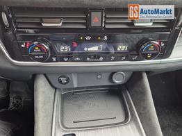 Nissan Qashqai 1.3 DIG-T MHEV 158 PS X-Tronic Tekna Premium Paket 20"LM Teil-Leder PanoGlasdach Klimaautomatik Sitzheizung Lenkradheizung Navi Head-Up Display elektr. Heckklappe ACC PDC v+h 360&deg;Kamera DAB Bluetooth Touchscreen Apple CarPlay Android Auto 