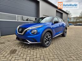 Nissan Juke 1.0 DIG-T 114PS N-Design Automatik Teil-Leder Klimaautomatik Sitzheizung Lenkradheizung PDC v+h R&uuml;ckf.Kamera Navi 19"LM Bluetooth Touchscreen Apple CarPlay Android Auto 