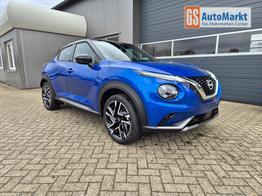 Nissan Juke 1.0 DIG-T 114PS N-Design Automatik Teil-Leder Klimaautomatik Sitzheizung Lenkradheizung PDC v+h R&uuml;ckf.Kamera Navi 19"LM Bluetooth Touchscreen Apple CarPlay Android Auto 