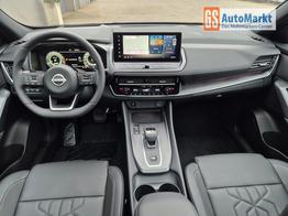 Nissan Qashqai 1.3 DIG-T MHEV 158 PS X-Tronic Tekna Voll-Leder Klimaautomatik PanoGlasdach Sitzheizung Lenkradheizung Navi Head-Up Display elektr. Heckklappe ACC PDC v+h 360&deg;Kamera DAB Bluetooth Touchscreen Apple CarPlay Android Auto 19"LM 
