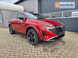 Nissan Qashqai 1.3 DIG-T MHEV 158 PS X-Tronic Tekna Voll-Leder Klimaautomatik PanoGlasdach Sitzheizung Lenkradheizung Navi Head-Up Display elektr. Heckklappe ACC PDC v+h 360&deg;Kamera DAB Bluetooth Touchscreen Apple CarPlay Android Auto 19"LM 