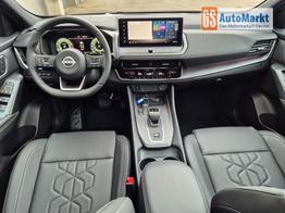 Nissan Qashqai 1.3 DIG-T MHEV 158 PS X-Tronic Tekna Voll-Leder Klimaautomatik PanoGlasdach Sitzheizung Lenkradheizung Navi Head-Up Display elektr. Heckklappe ACC PDC v+h 360&deg;Kamera DAB Bluetooth Touchscreen Apple CarPlay Android Auto 19"LM 
