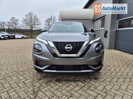 Nissan Juke 1.0 DIG-T 114PS N-Design Automatik Teil-Leder Klimaautomatik Sitzheizung Lenkradheizung PDC v+h R&uuml;ckf.Kamera Navi 19"LM Bluetooth Touchscreen Apple CarPlay Android Auto 