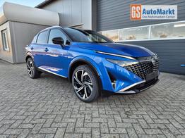Nissan Qashqai 1.3 DIG-T MHEV 158 PS X-Tronic Tekna Premium Paket 20"LM Teil-Leder PanoGlasdach Klimaautomatik Sitzheizung Lenkradheizung Navi Head-Up Display elektr. Heckklappe ACC PDC v+h 360&deg;Kamera DAB Bluetooth Touchscreen Apple CarPlay Android Auto 