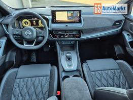 Nissan Qashqai 1.3 DIG-T MHEV 158 PS X-Tronic Tekna Premium Paket 20"LM Teil-Leder PanoGlasdach Klimaautomatik Sitzheizung Lenkradheizung Navi Head-Up Display elektr. Heckklappe ACC PDC v+h 360&deg;Kamera DAB Bluetooth Touchscreen Apple CarPlay Android Auto 