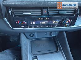 Nissan Qashqai 1.3 DIG-T MHEV 158 PS X-Tronic Tekna Premium Paket 20"LM Teil-Leder PanoGlasdach Klimaautomatik Sitzheizung Lenkradheizung Navi Head-Up Display elektr. Heckklappe ACC PDC v+h 360&deg;Kamera DAB Bluetooth Touchscreen Apple CarPlay Android Auto 