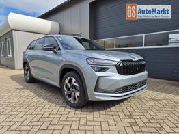 Skoda Kodiaq Sportline 1.5 TSI 204PS PHEV DSG schwenkb. AHK elektr. PanoDach HUD Alcantara PDC v+h 360&deg;Kamera CANTON Sound Klimaautomatik Sitzheizung Lenkradheizung Navi Apple CarPlay Android Auto 2xKeyless 19"LM vollelektr. Reichweite 116KM 