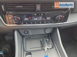 Nissan Qashqai 1.3 DIG-T MHEV 158 PS X-Tronic N-Connecta Teil-Leder PanoGlasdach Klimaautomatik Sitzheizung Lenkradheizung Navi ACC PDC v+h 360&deg;Kamera DAB Bluetooth Touchscreen Apple CarPlay Android Auto 18"LM 