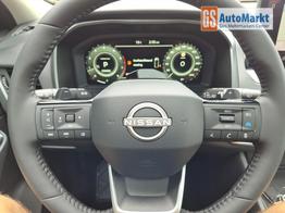 Nissan Qashqai 1.3 DIG-T MHEV 158 PS X-Tronic N-Connecta Teil-Leder PanoGlasdach Klimaautomatik Sitzheizung Lenkradheizung Navi ACC PDC v+h 360&deg;Kamera DAB Bluetooth Touchscreen Apple CarPlay Android Auto 18"LM 