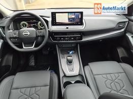 Nissan Qashqai 1.3 DIG-T MHEV 158 PS X-Tronic Tekna Voll-Leder Klimaautomatik PanoGlasdach Sitzheizung Lenkradheizung Navi Head-Up Display elektr. Heckklappe ACC PDC v+h 360&deg;Kamera DAB Bluetooth Touchscreen Apple CarPlay Android Auto 19"LM 