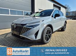 Nissan Qashqai 1.3 DIG-T MHEV 158 PS X-Tronic Tekna Voll-Leder Klimaautomatik PanoGlasdach Sitzheizung Lenkradheizung Navi Head-Up Display elektr. Heckklappe ACC PDC v+h 360&deg;Kamera DAB Bluetooth Touchscreen Apple CarPlay Android Auto 19"LM 