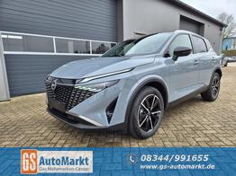 Nissan Qashqai 1.3 DIG-T MHEV 158 PS X-Tronic Tekna Voll-Leder Klimaautomatik PanoGlasdach Sitzheizung Lenkradheizung Navi Head-Up Display elektr. Heckklappe ACC PDC v+h 360&deg;Kamera DAB Bluetooth Touchscreen Apple CarPlay Android Auto 19"LM 