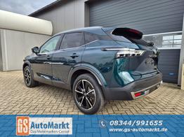 Nissan Qashqai 1.3 DIG-T MHEV 158 PS X-Tronic Tekna Voll-Leder Klimaautomatik PanoGlasdach Sitzheizung Lenkradheizung Navi Head-Up Display elektr. Heckklappe ACC PDC v+h 360&deg;Kamera DAB Bluetooth Touchscreen Apple CarPlay Android Auto 19"LM 