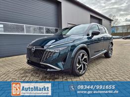 Nissan Qashqai 1.3 DIG-T MHEV 158 PS X-Tronic Tekna Premium Paket 20"LM Teil-Leder PanoGlasdach Klimaautomatik Sitzheizung Lenkradheizung Navi Head-Up Display elektr. Heckklappe ACC PDC v+h 360&deg;Kamera DAB Bluetooth Touchscreen Apple CarPlay Android Auto 