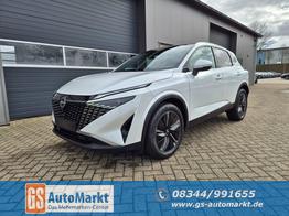 Nissan Qashqai 1.3 DIG-T MHEV 140PS Tekna Voll-Leder Klimaautomatik PanoGlasdach Sitzheizung Lenkradheizung Navi Head-Up Display elektr. Heckklappe ACC PDC v+h 360&deg;Kamera DAB Bluetooth Touchscreen Apple CarPlay Android Auto 19"LM 