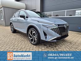 Nissan Qashqai 1.3 DIG-T MHEV 158 PS X-Tronic Tekna Premium Paket 20"LM Teil-Leder PanoGlasdach Klimaautomatik Sitzheizung Lenkradheizung Navi Head-Up Display elektr. Heckklappe ACC PDC v+h 360&deg;Kamera DAB Bluetooth Touchscreen Apple CarPlay Android Auto 