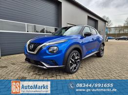 Nissan Juke 1.0 DIG-T 114PS N-Design Automatik Teil-Leder Klimaautomatik Sitzheizung Lenkradheizung PDC v+h R&uuml;ckf.Kamera Navi 19"LM Bluetooth Touchscreen Apple CarPlay Android Auto 