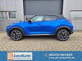Nissan Juke 1.0 DIG-T 114PS N-Design Automatik Teil-Leder Klimaautomatik Sitzheizung Lenkradheizung PDC v+h R&uuml;ckf.Kamera Navi 19"LM Bluetooth Touchscreen Apple CarPlay Android Auto 