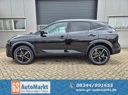 Nissan Qashqai 1.3 DIG-T MHEV 158 PS X-Tronic Tekna Voll-Leder Klimaautomatik PanoGlasdach Sitzheizung Lenkradheizung Navi Head-Up Display elektr. Heckklappe ACC PDC v+h 360&deg;Kamera DAB Bluetooth Touchscreen Apple CarPlay Android Auto 19"LM 
