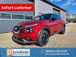 Nissan Juke 1.0 DIG-T 114PS N-Design Automatik Teil-Leder Klimaautomatik Sitzheizung Lenkradheizung PDC v+h R&uuml;ckf.Kamera Navi 19"LM Bluetooth Touchscreen Apple CarPlay Android Auto 