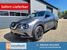 Nissan Juke 1.0 DIG-T 114PS N-Connecta Teil-Leder Klimaautomatik PDC v+h R&uuml;ckf.Kamera Bluetooth Touchscreen Apple CarPlay Android Auto 17"LM 